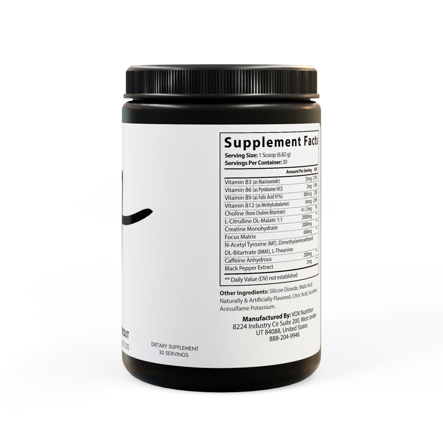 Pre-Workout Supplement, Fruit Punch (204g, 7.1oz)