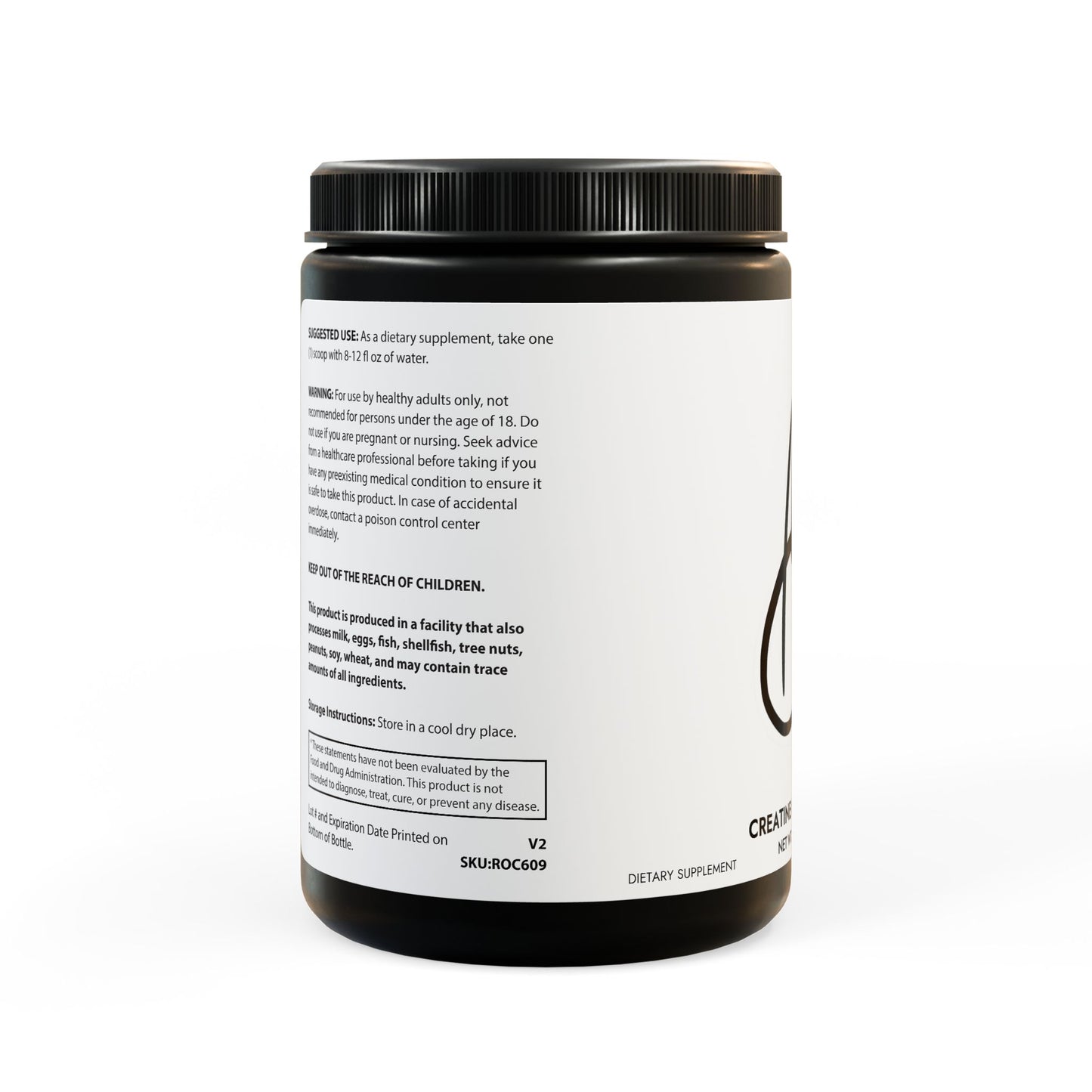 Creatine Monohydrate Supplement (300g, 10.58oz)
